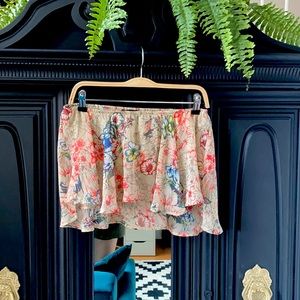 Hi-low lined crop tube top